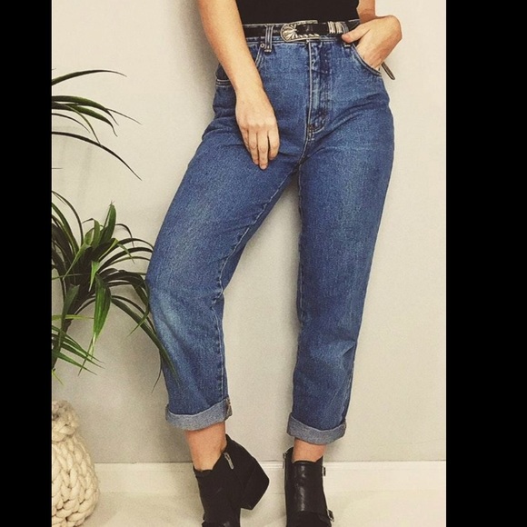 Vintage Bill Blass Dark Wash Easy Fit Mom Jeans - Picture 2 of 10